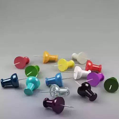 Thumbtacks 01 3D model
