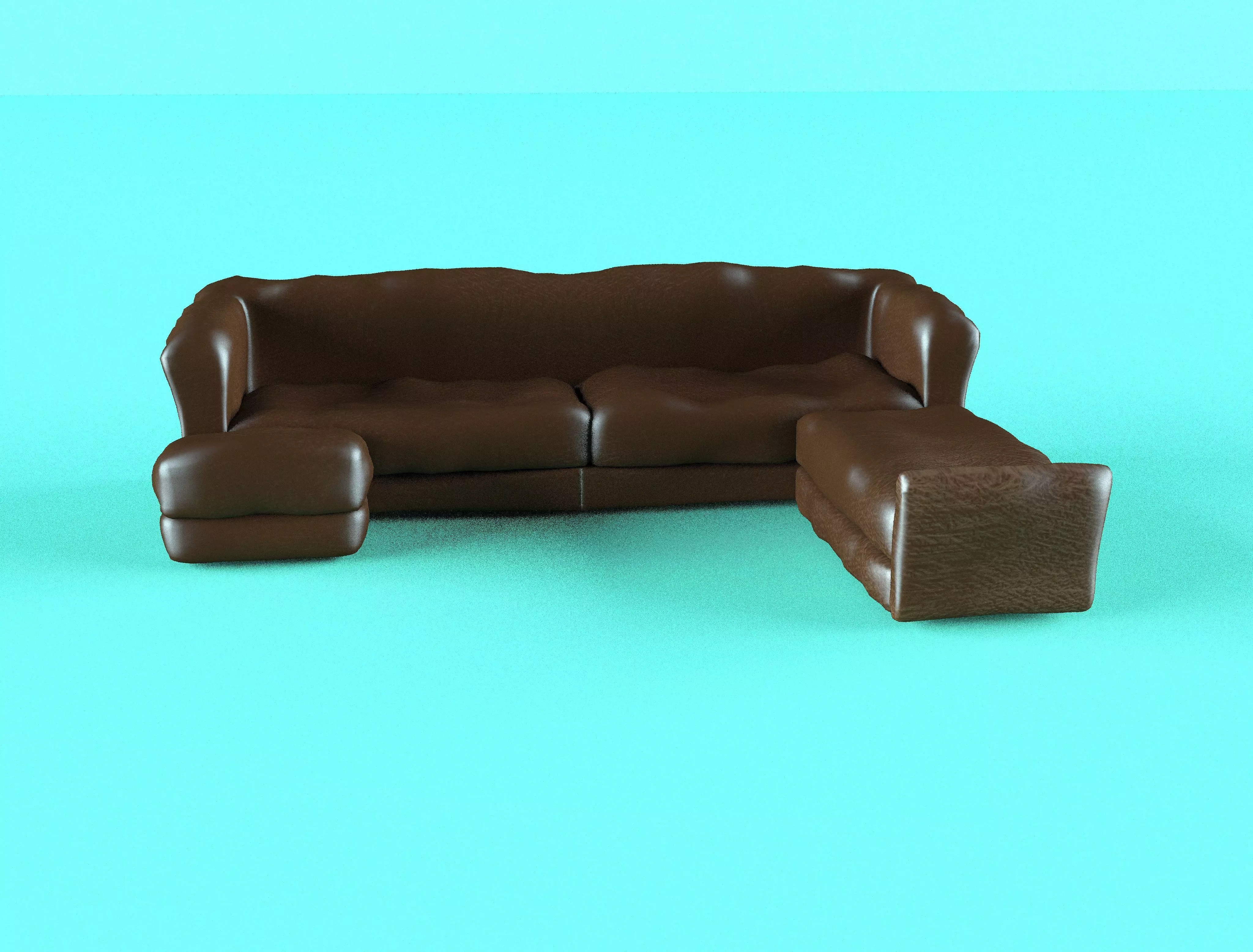 corner sofa  3D model_0