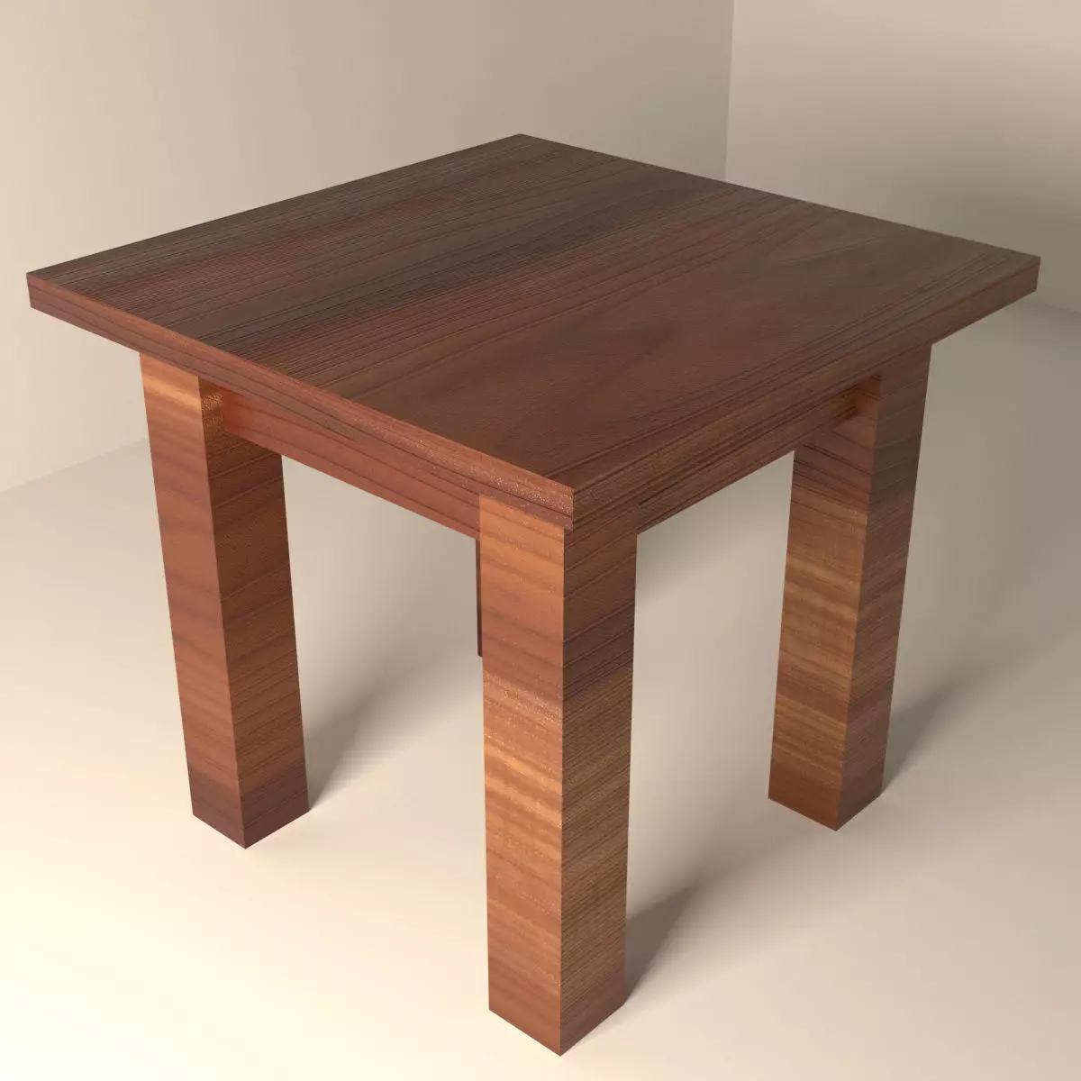 End Table Low-poly 3D model_0