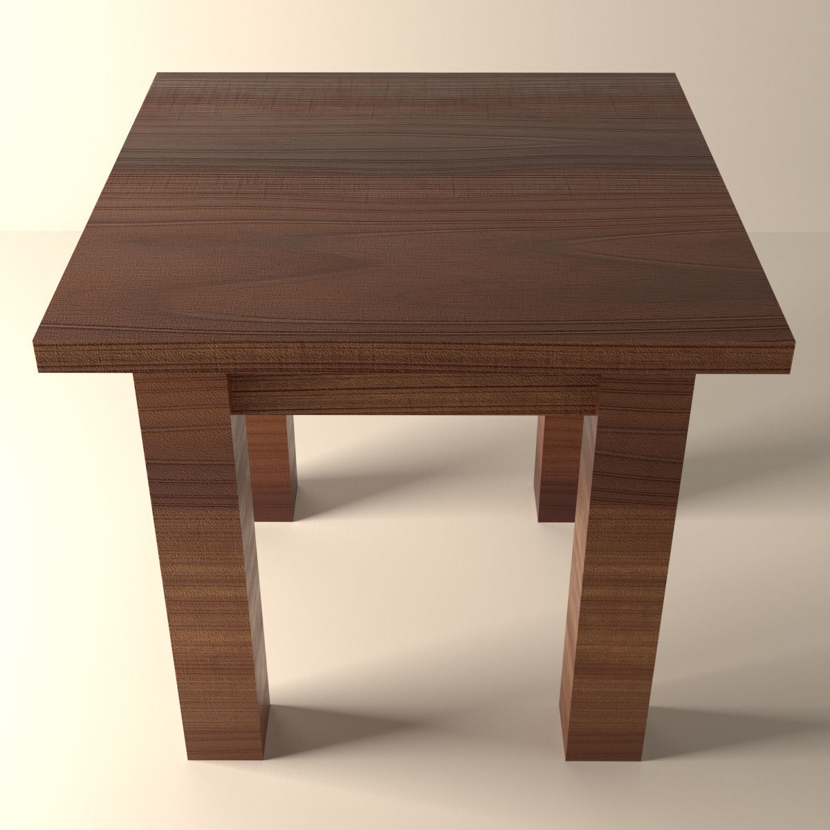 End Table Low-poly 3D model_2