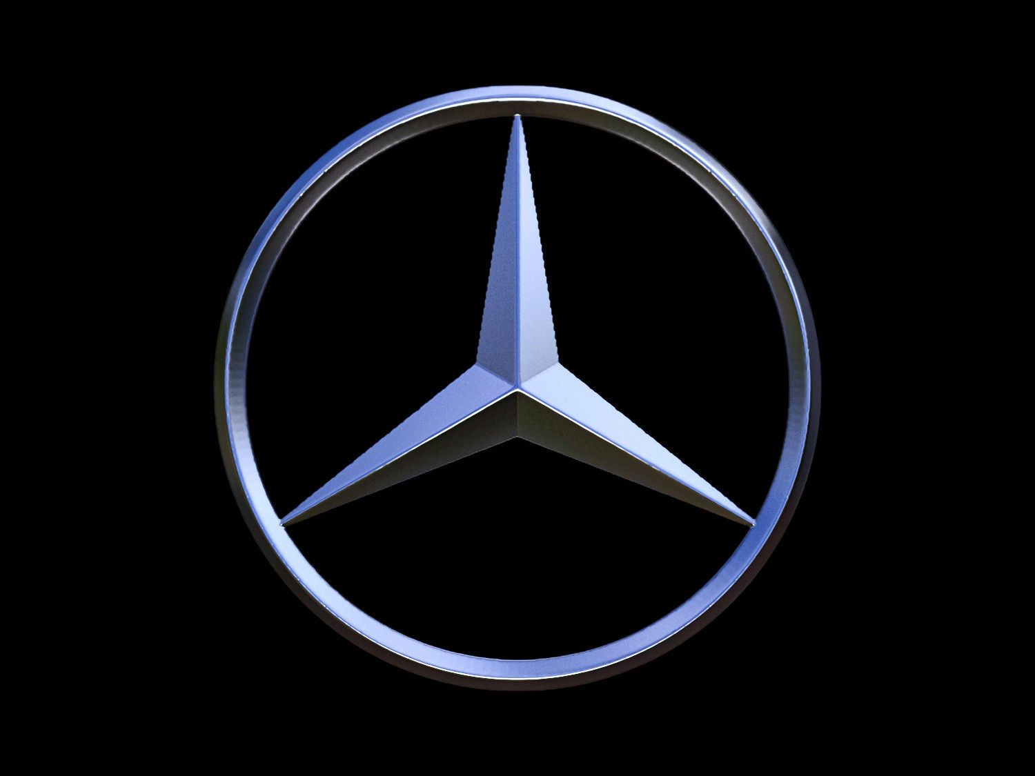Mercedes Benz Car Logo free 3D model | CGTrader