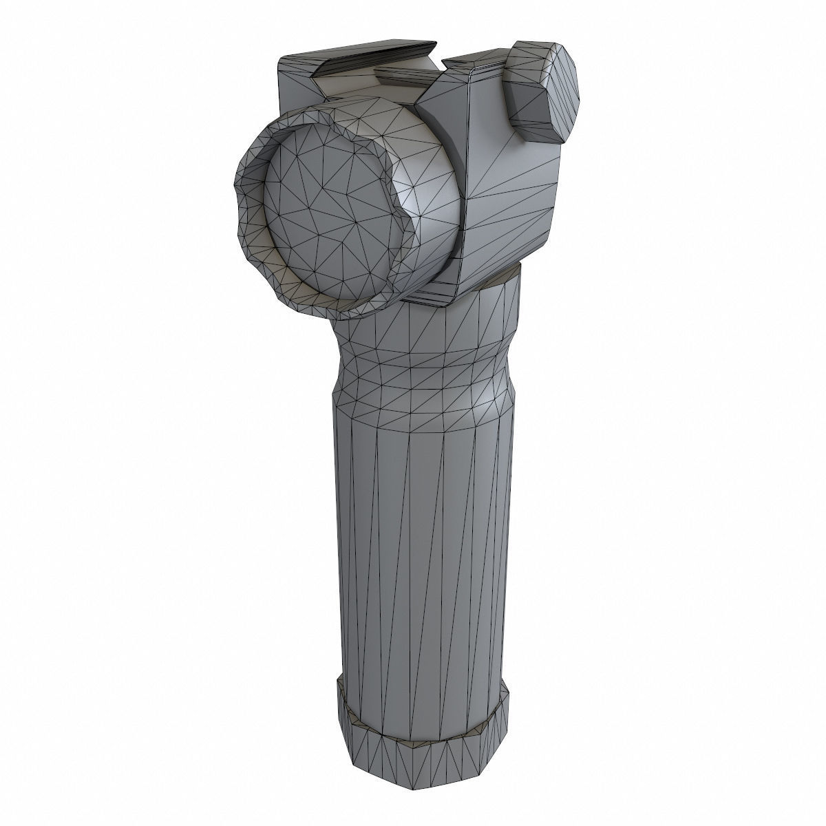 Vertical Foregrip Set-01 Low-poly 3D model_10