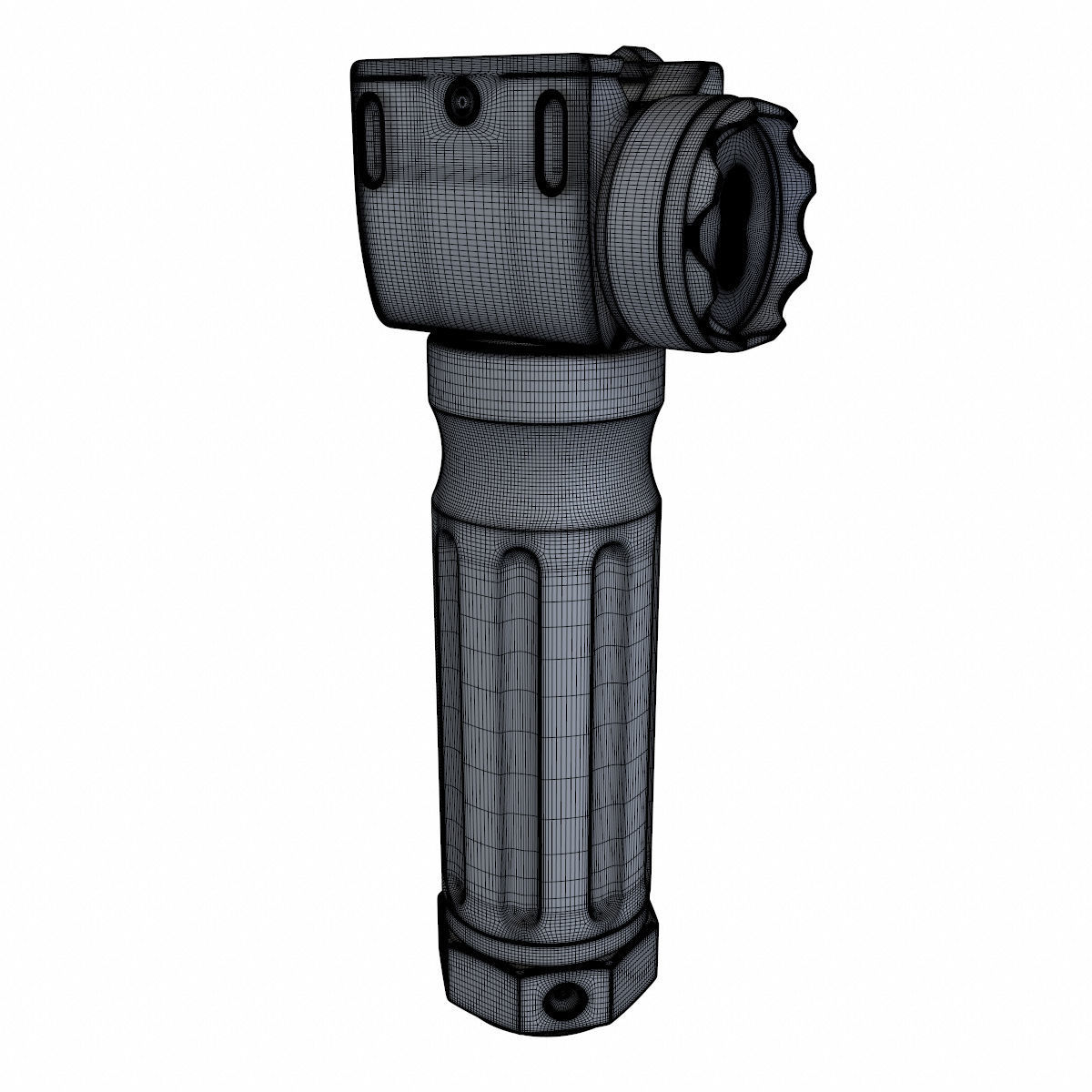 Vertical Foregrip Set-01 Low-poly 3D model_16