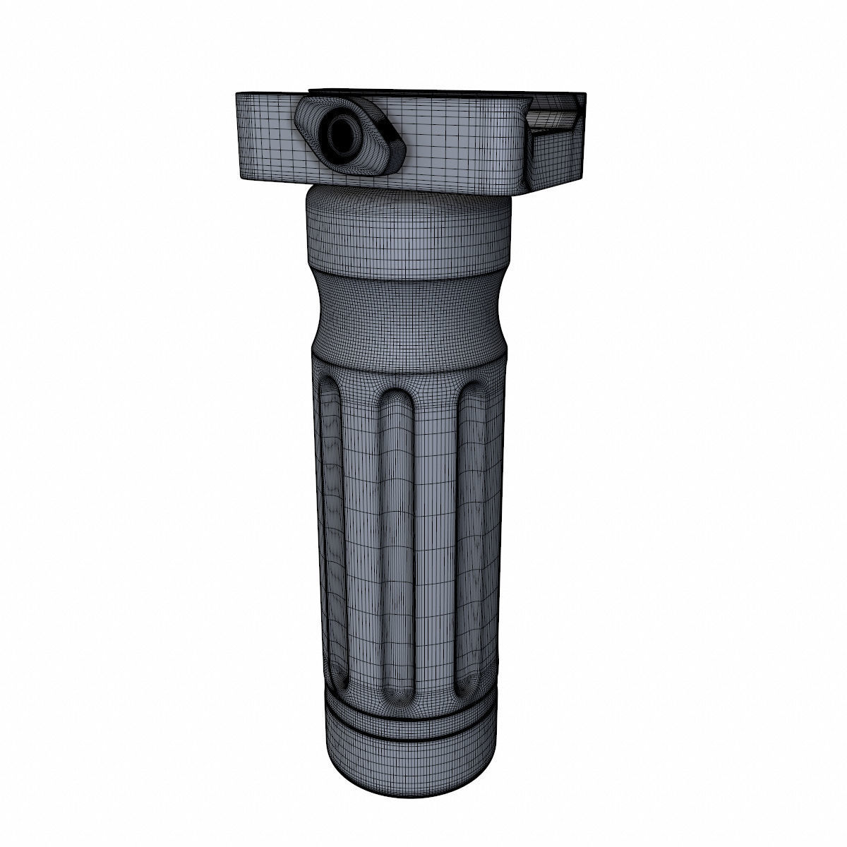 Vertical Foregrip Set-01 Low-poly 3D model_17