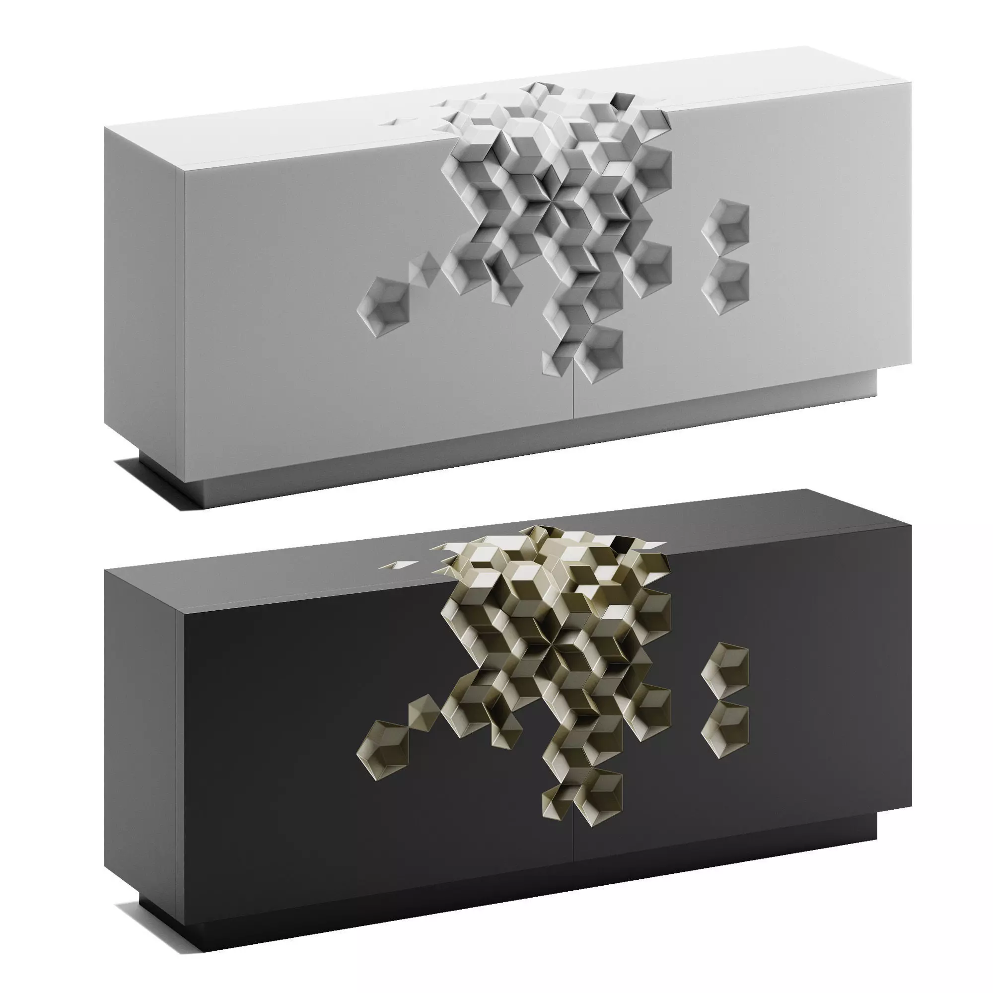 Quasicabinet cube sideboard 3D model
