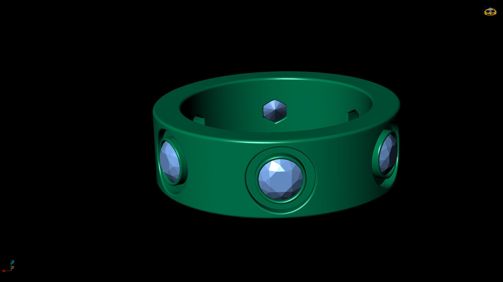 Ring Band R 0037 3D print model_12