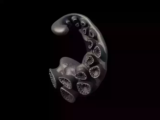 Spiked tentacle as fridge magnet