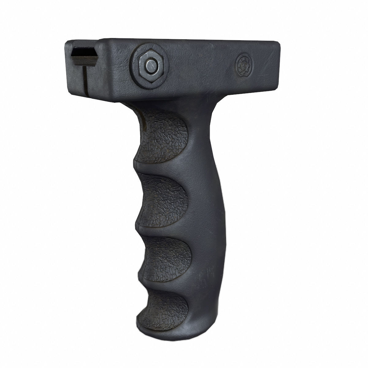 Vertical Foregrip Set-02 Low-poly 3D model_4