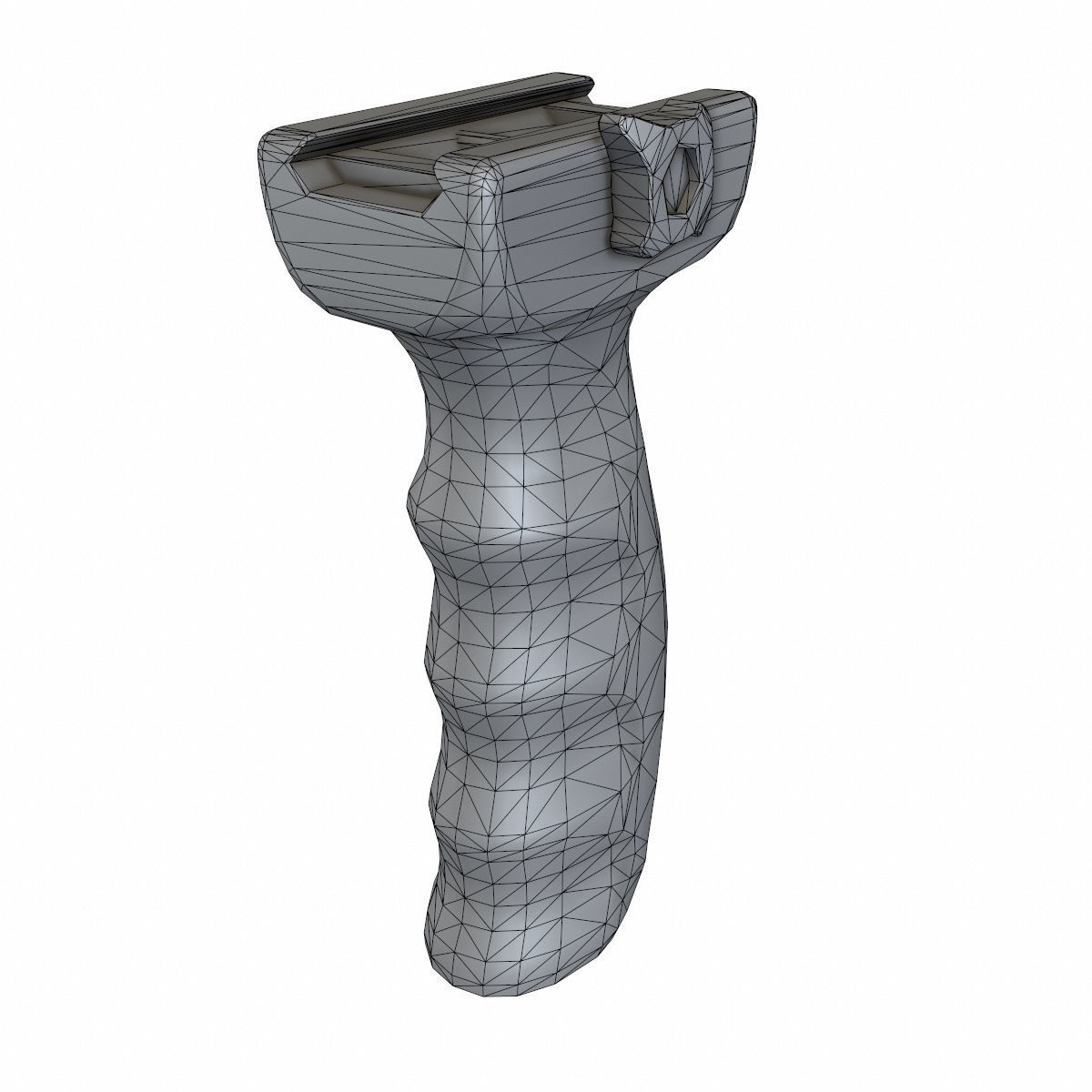 Vertical Foregrip Set-02 Low-poly 3D model_11