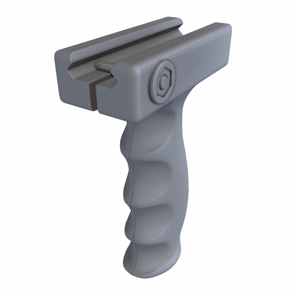 Vertical Foregrip Set-02 Low-poly 3D model_12