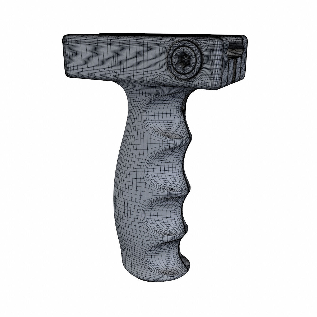 Vertical Foregrip Set-02 Low-poly 3D model_16