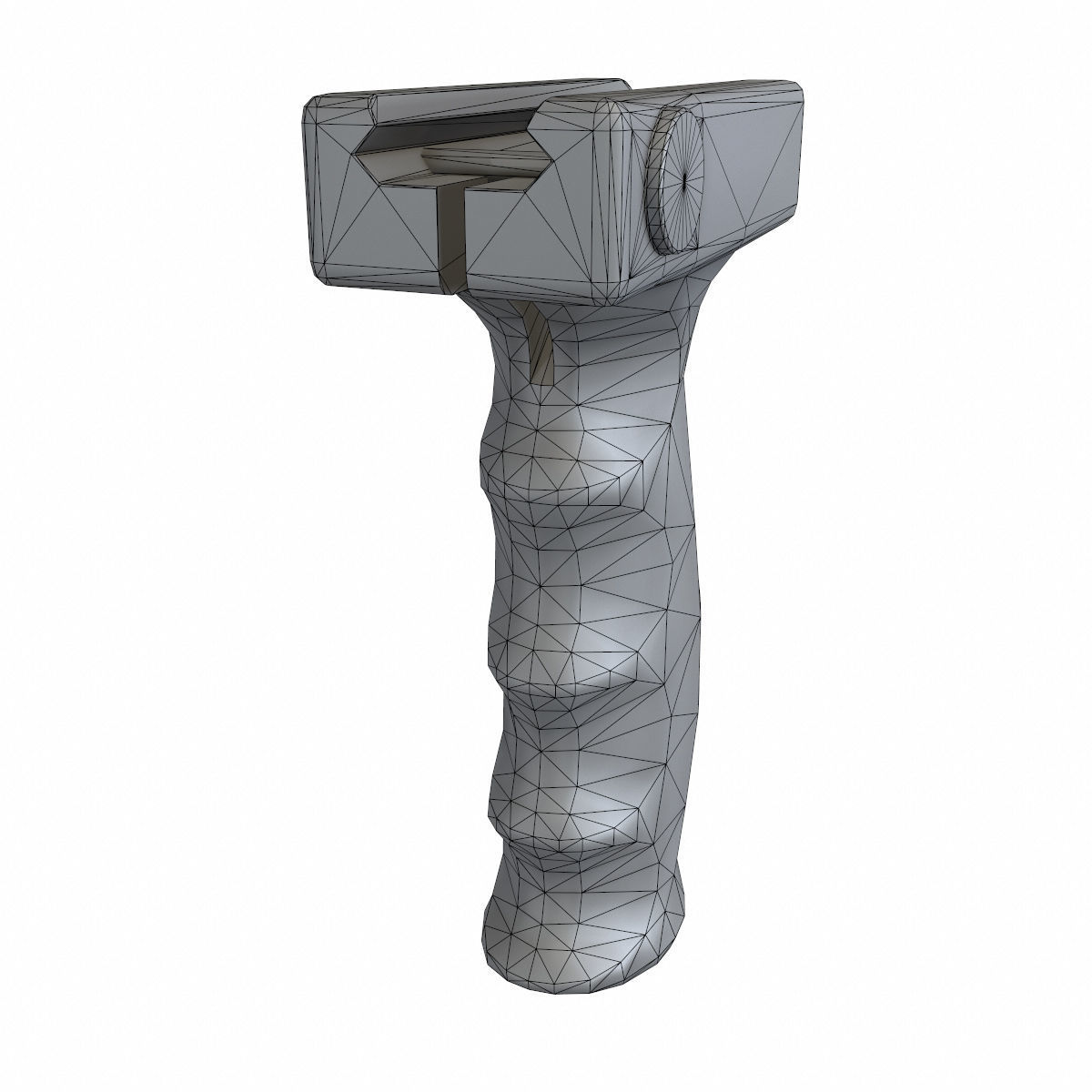 Vertical Foregrip Set-02 Low-poly 3D model_10