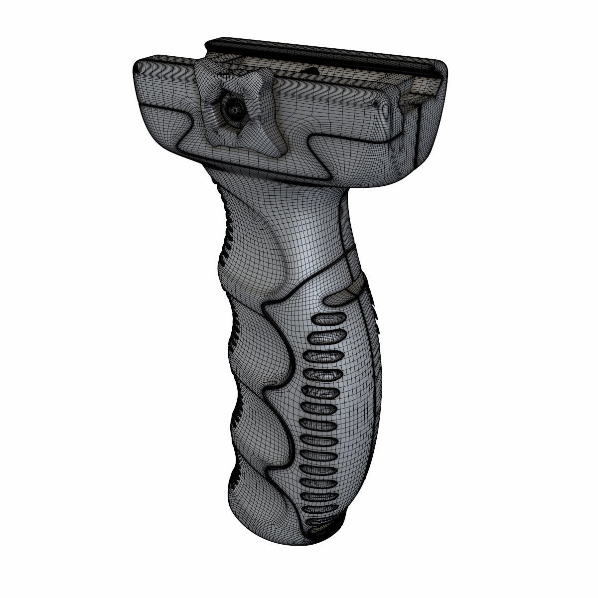 Vertical Foregrip Set-02 Low-poly 3D model_17