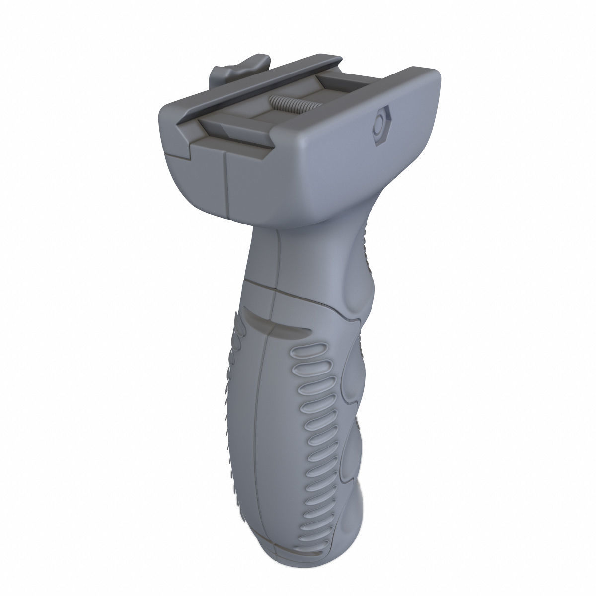 Vertical Foregrip Set-02 Low-poly 3D model_13