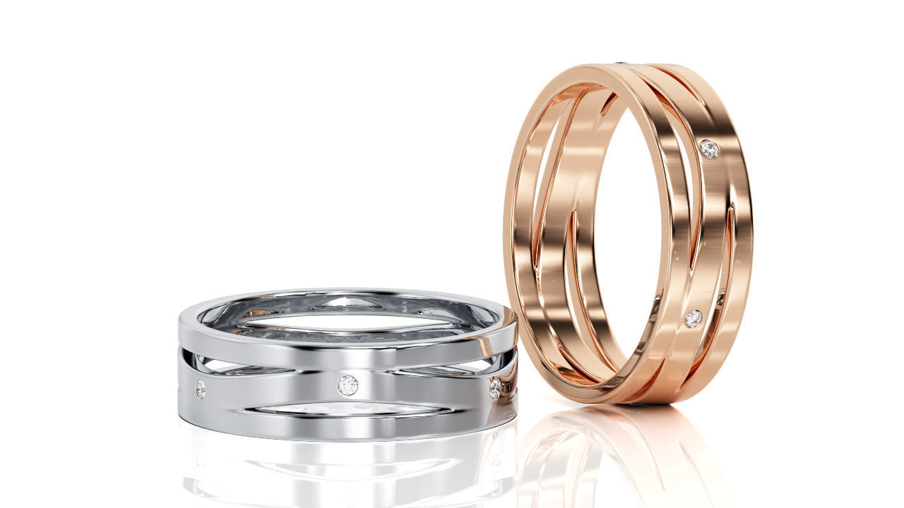 Ring Band R 0035 3D print model_3