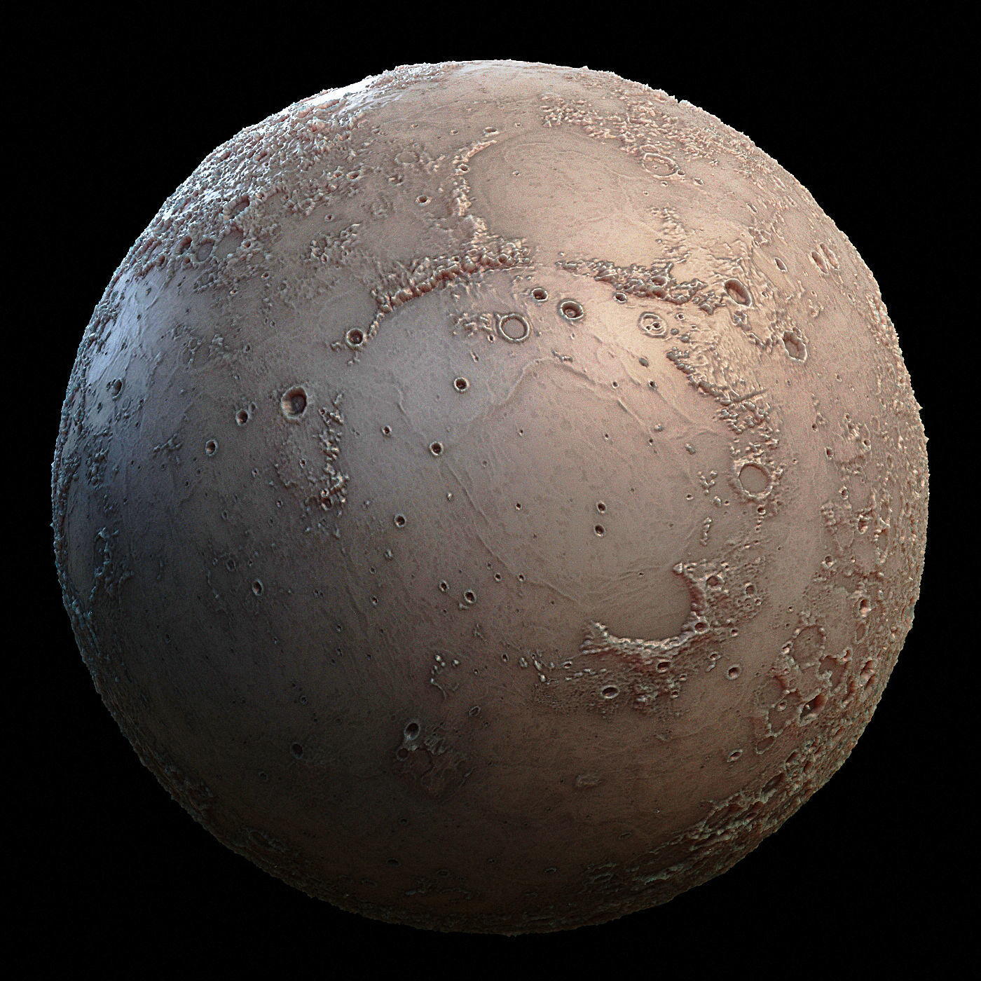 Moon High Poly 3D model_2