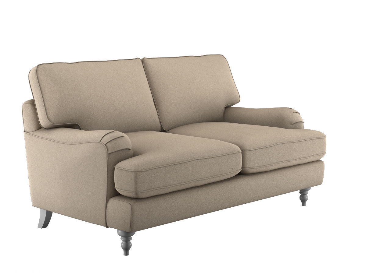 Realistic Sofa Collection Arm Chair and Two Seat Sofa 3D model 3D model_2