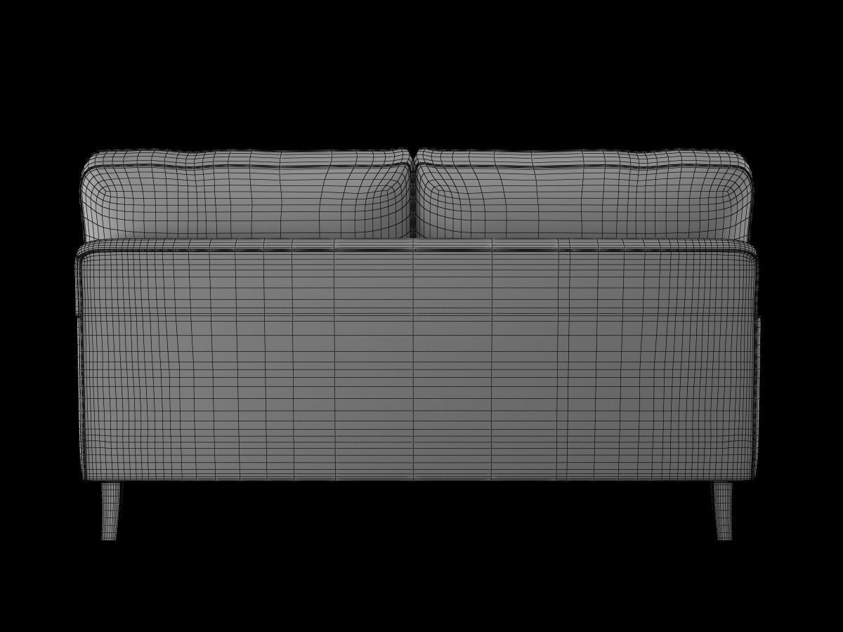 Realistic Sofa Collection Arm Chair and Two Seat Sofa 3D model 3D model_11