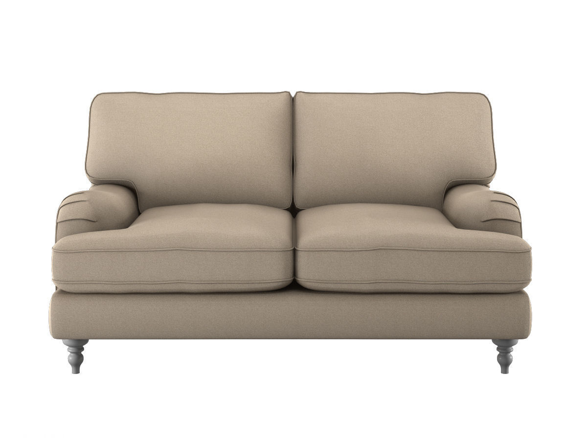 Realistic Sofa Collection Arm Chair and Two Seat Sofa 3D model 3D model_1