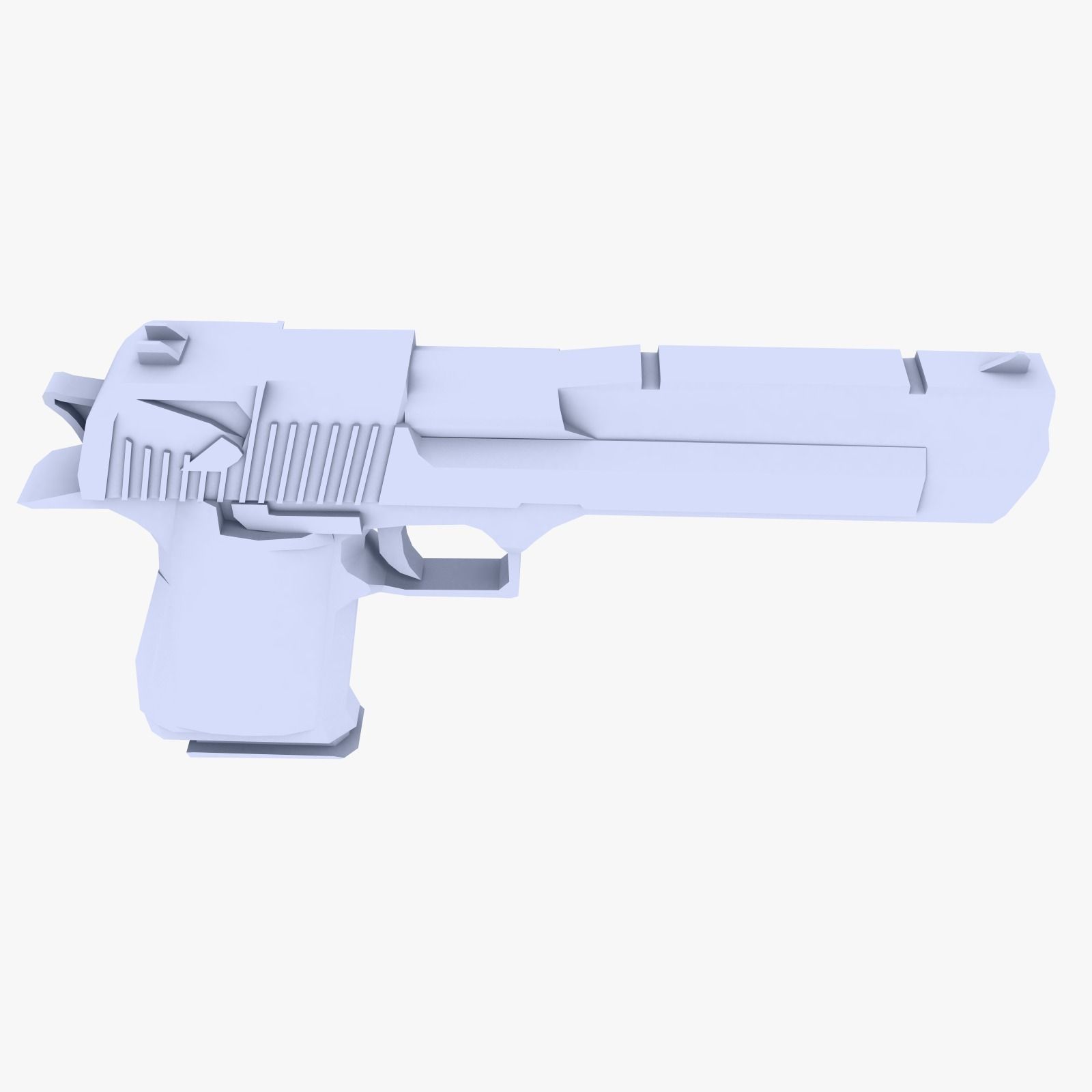 Desert Eagle low poly Low-poly 3D model_2