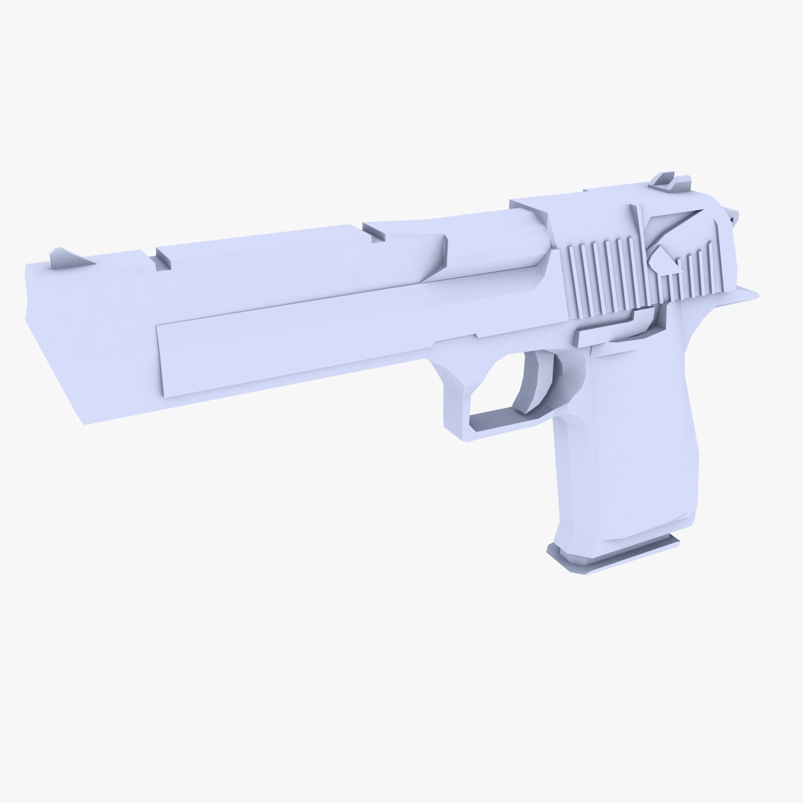 Desert Eagle low poly Low-poly 3D model_1