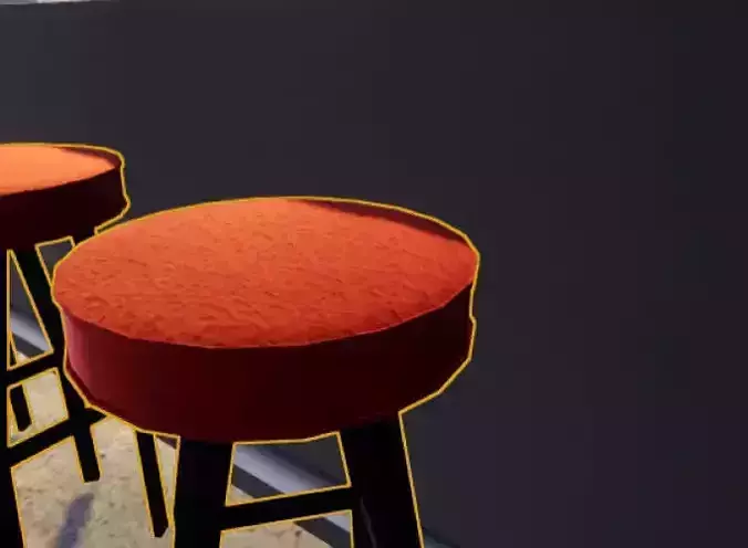 Low Poly Bar Stool