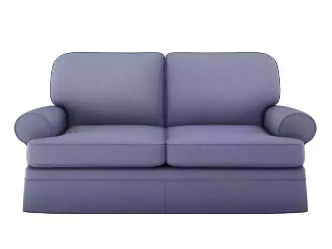 Realistic Two Seat Sofa 3D model