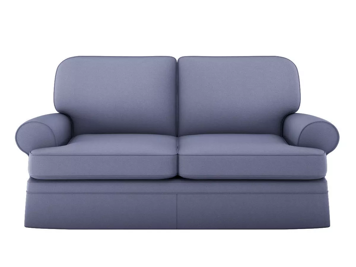 Realistic Two Seat Sofa 3D model 3D model