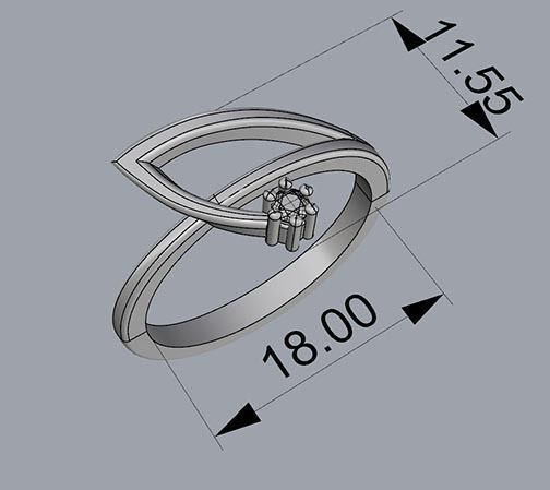 WOMAN RING 3D print model_4