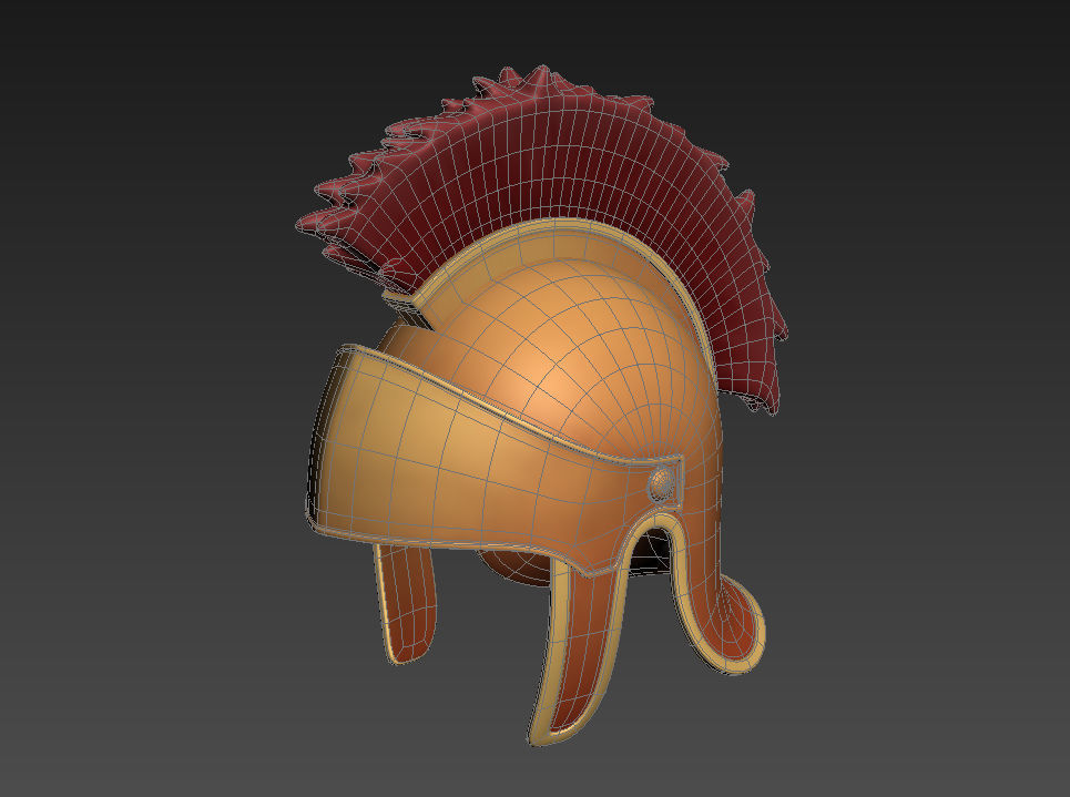 Roman Helmet  3D model_8