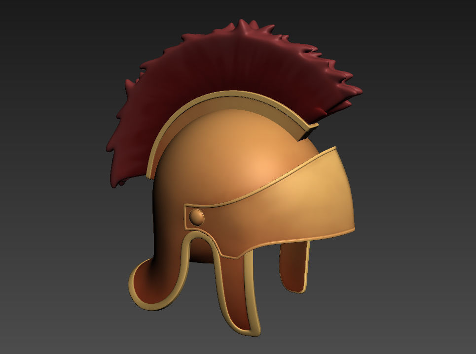 Roman Helmet  3D model_10