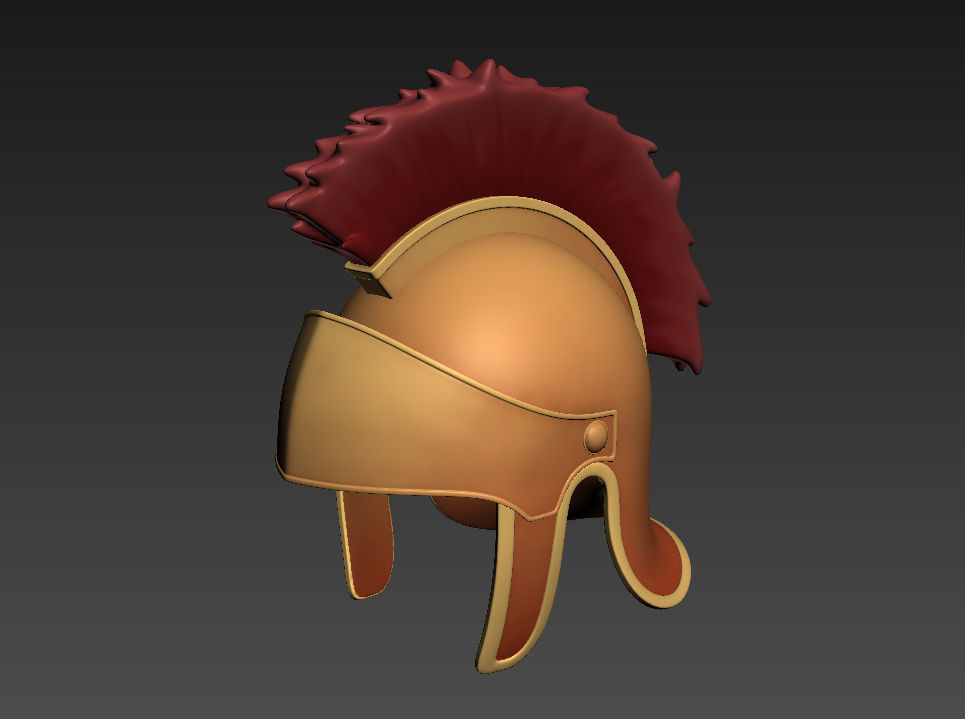 Roman Helmet  3D model_7