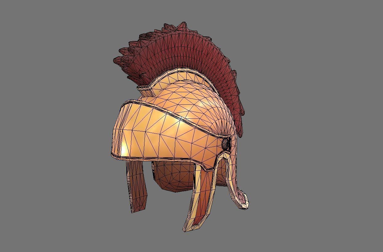 Roman Helmet  3D model_17