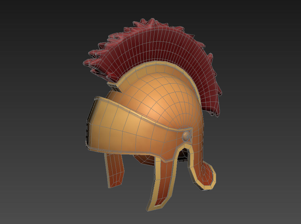 Roman Helmet  3D model_9