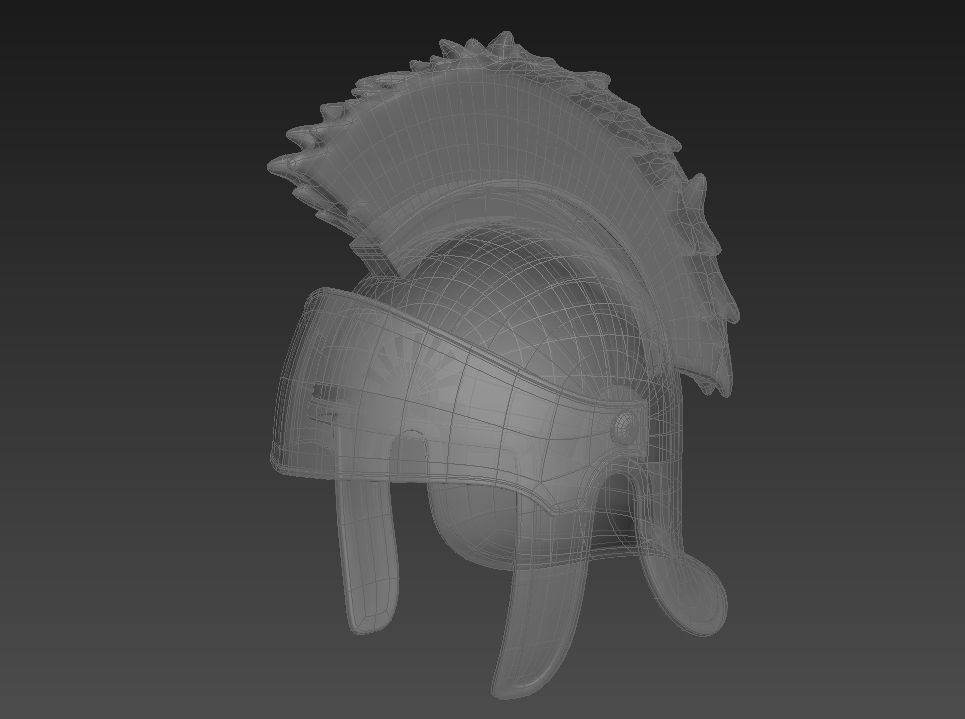 Roman Helmet  3D model_11