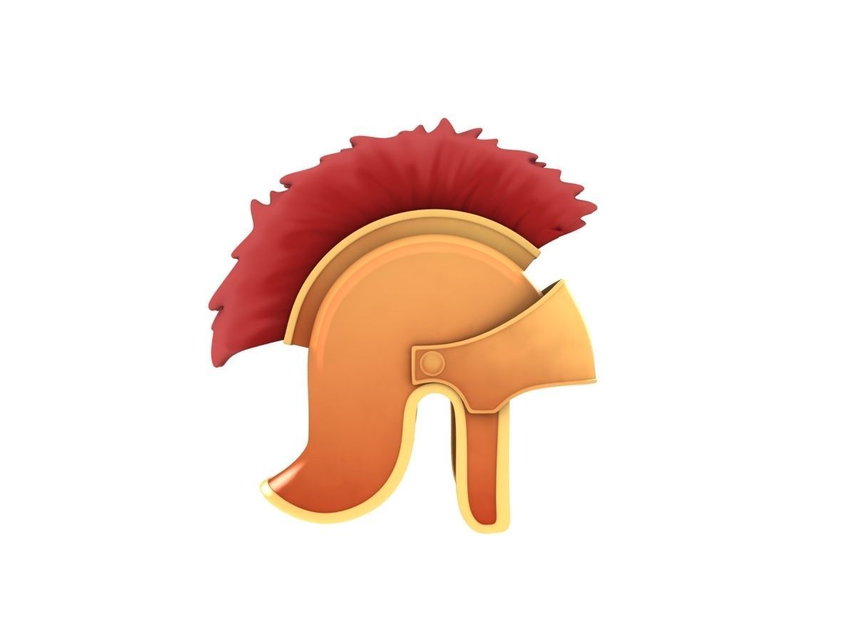 Roman Helmet  3D model_4