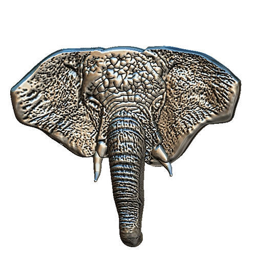 Elephant pendant 3D print model