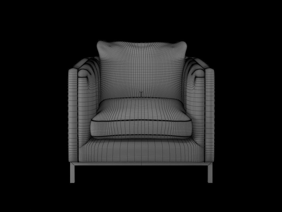 Sofa Collection  Arm Chair and two Seat and three seat Sofa 3D model_8