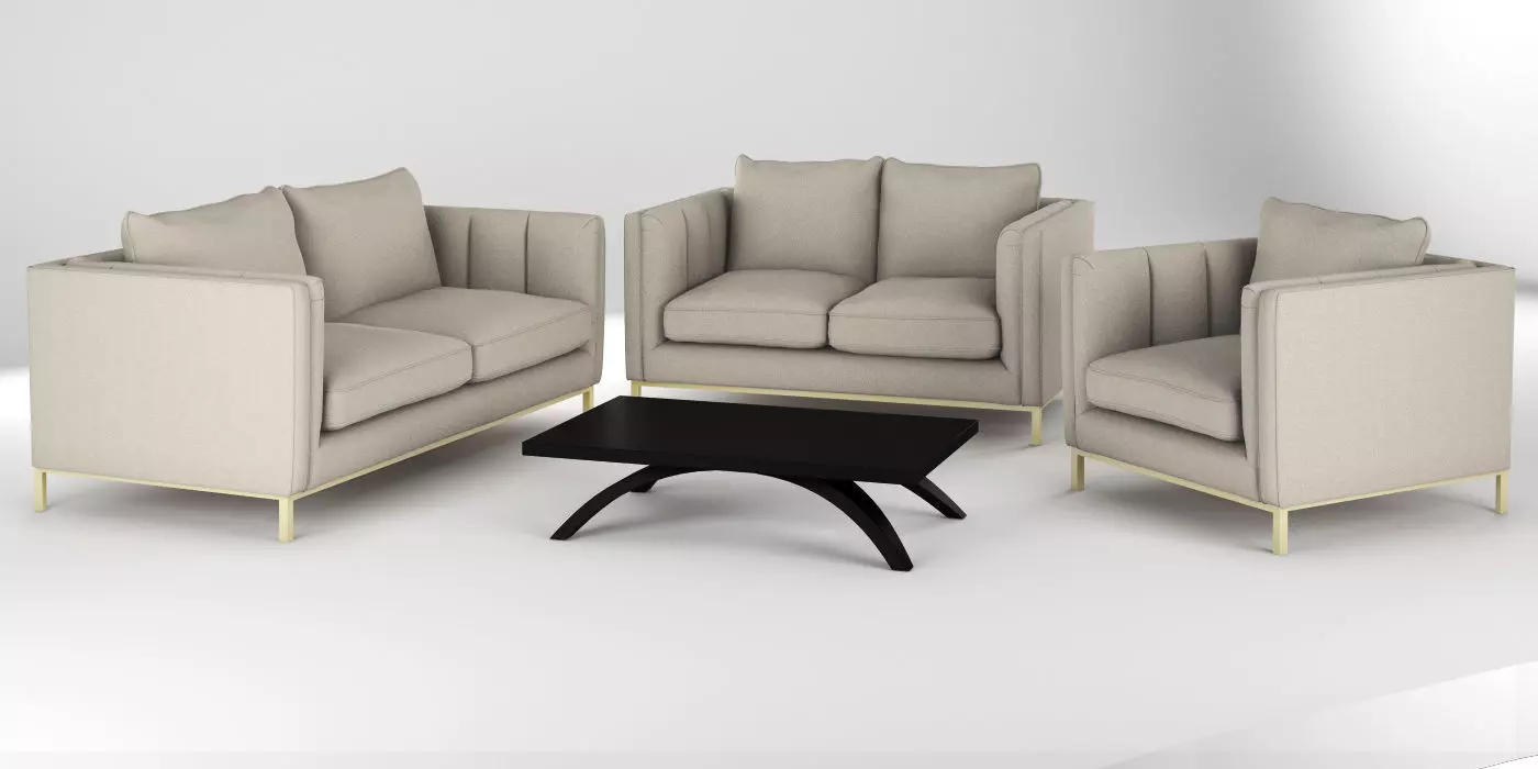 Sofa Collection  Arm Chair and two Seat and three seat Sofa 3D model_0