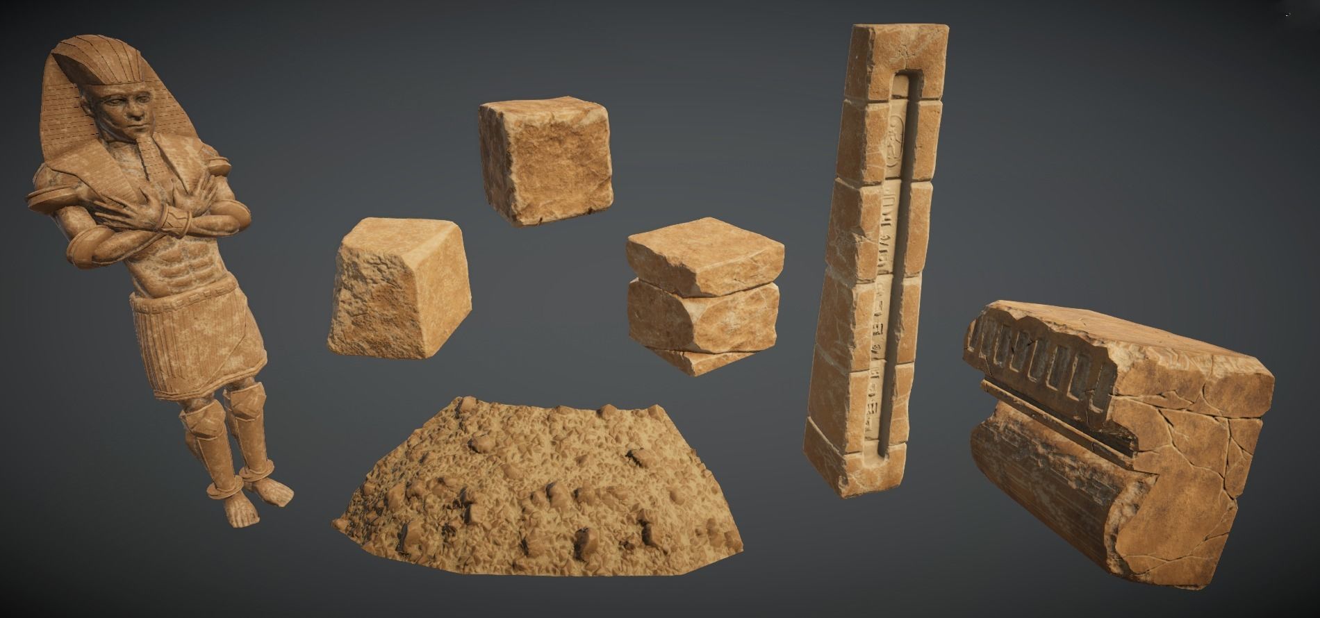 Ancient Pyramid 3D model_13