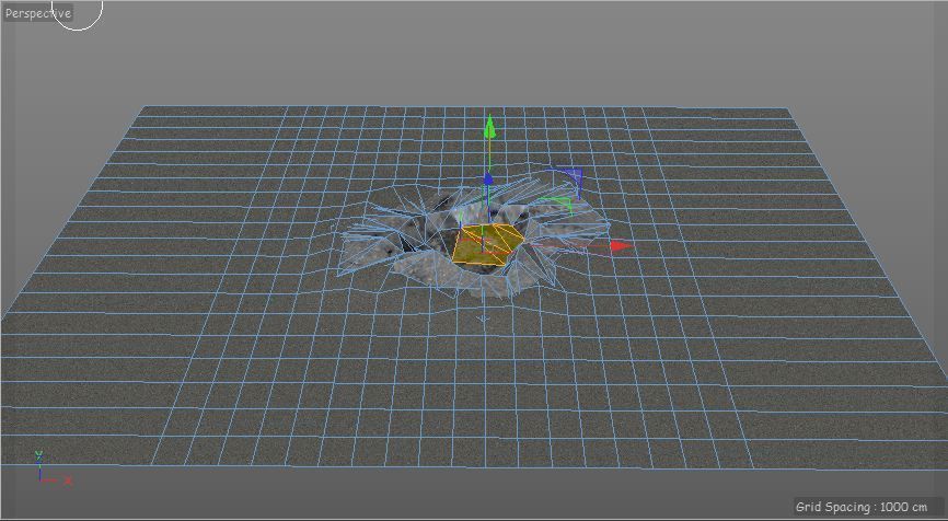 Pothole -design 1 Low-poly 3D model_4