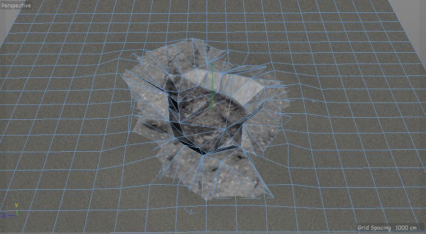 Pothole -design 1 Low-poly 3D model_5