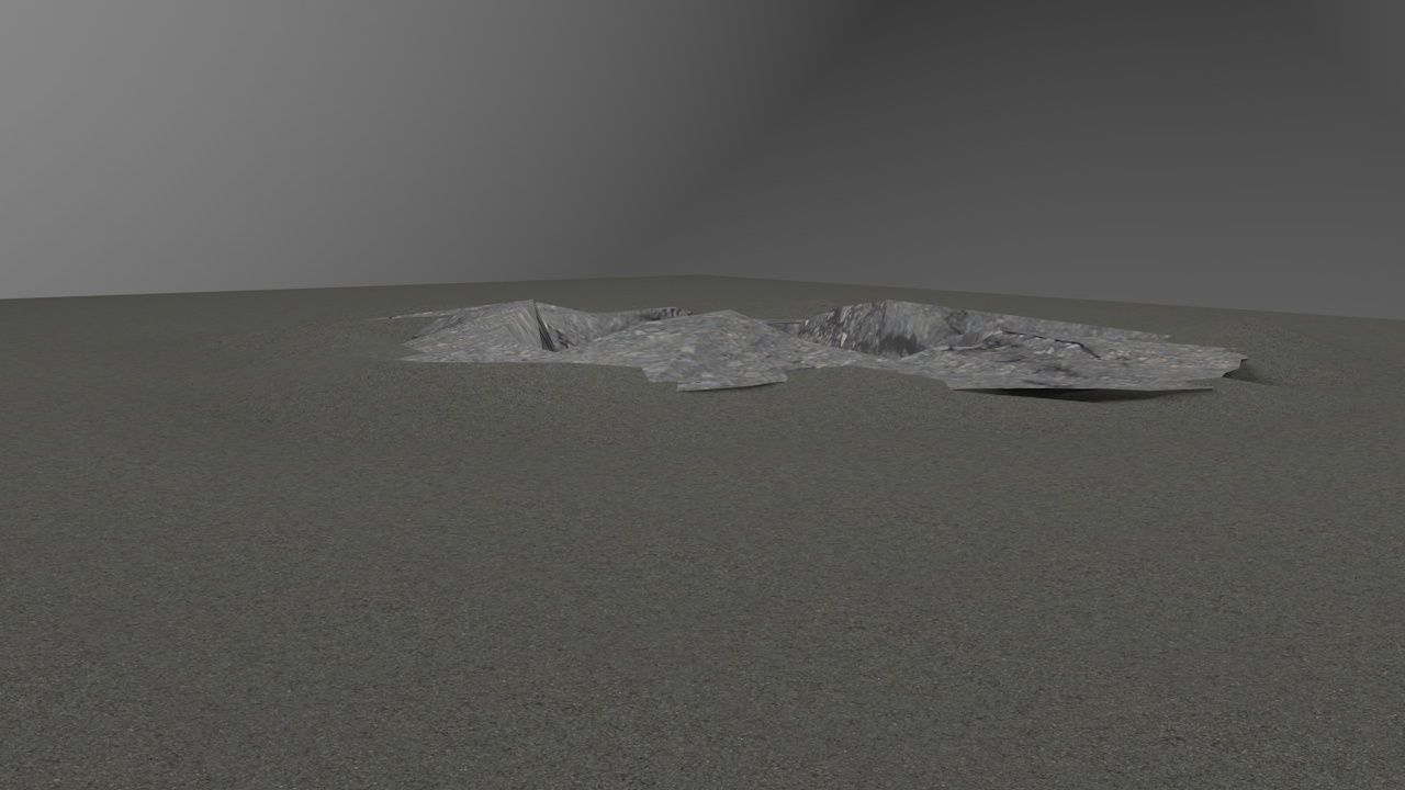 Pothole -design 1 Low-poly 3D model_9