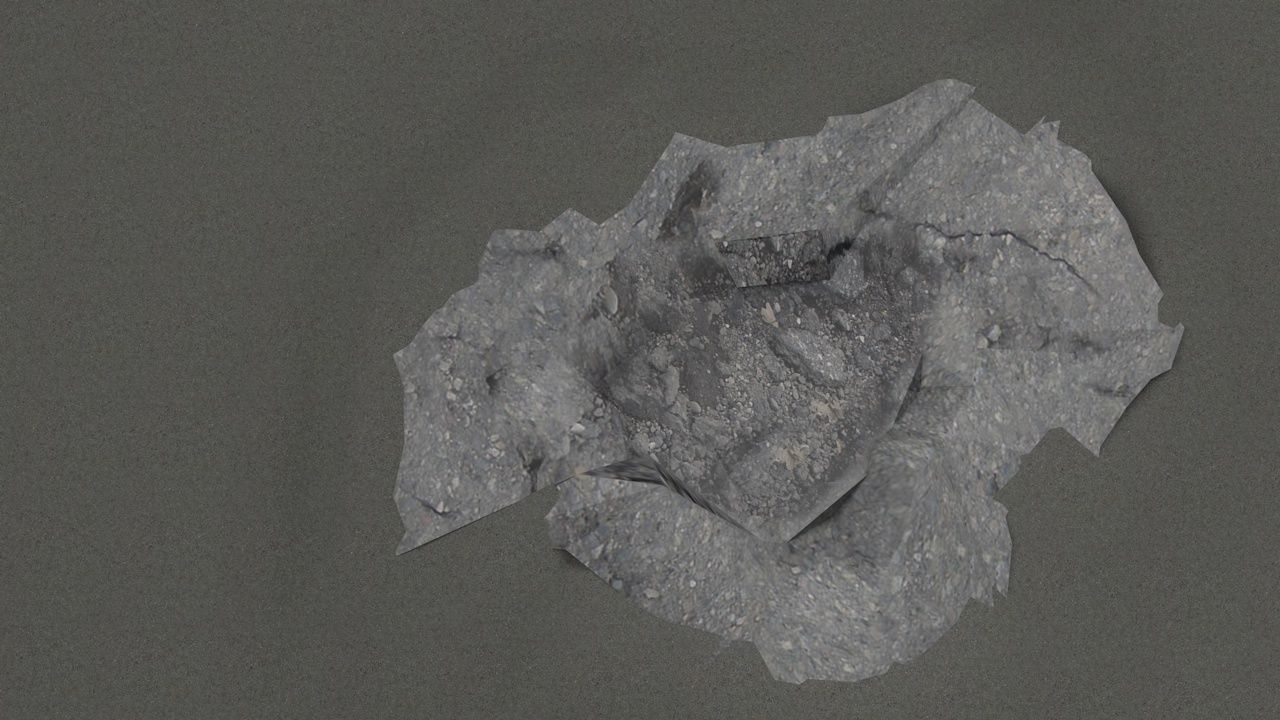 Pothole -design 1 Low-poly 3D model_6