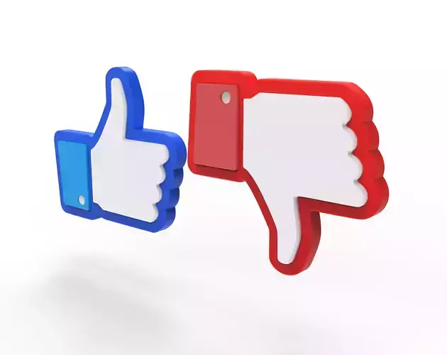 3D Facebook Like 