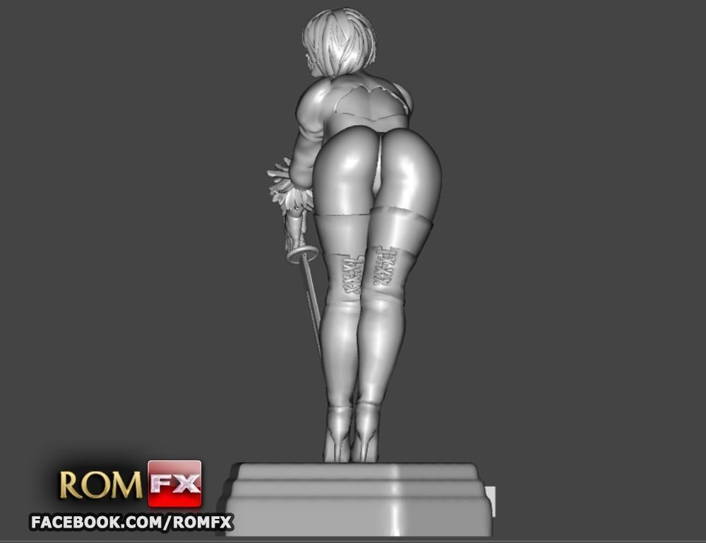 Nier Automata Android Yorha Sexy - Figure Printable 3D print model_3