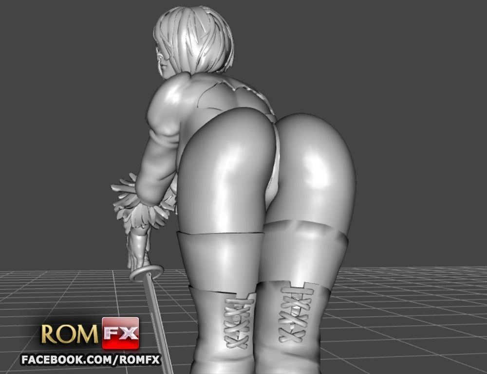 Nier Automata Android Yorha Sexy - Figure Printable 3D print model_8