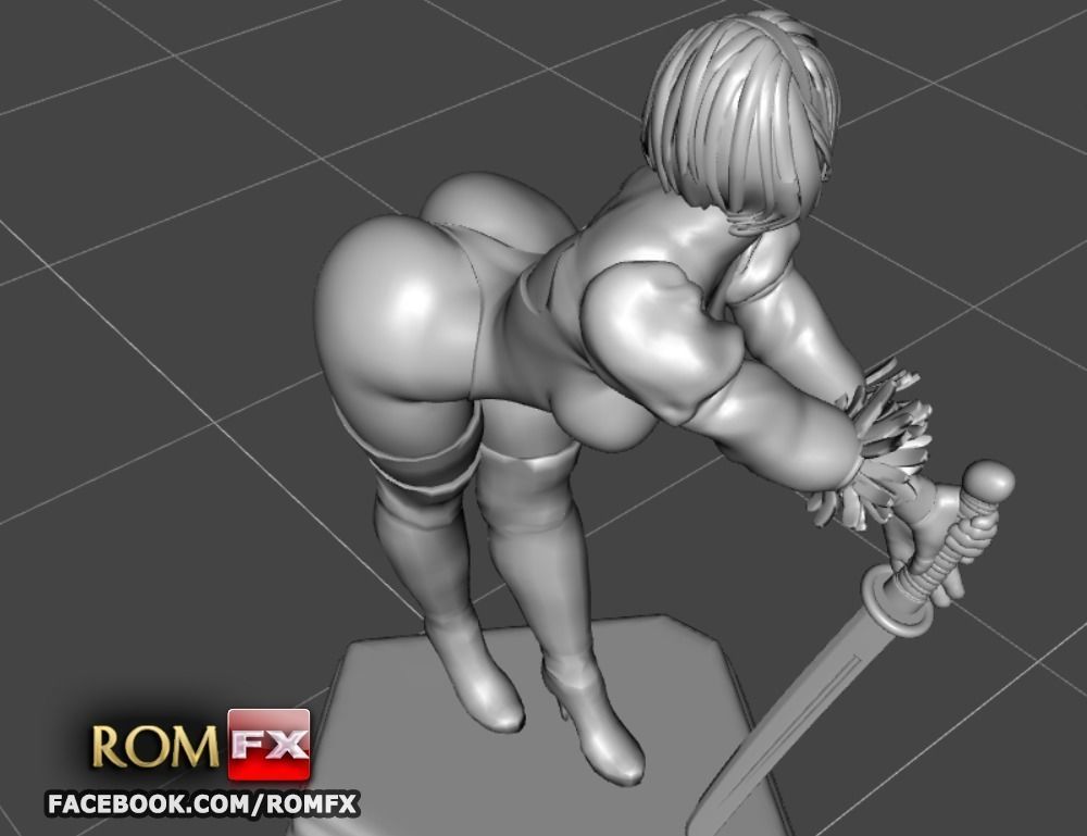 Nier Automata Android Yorha Sexy - Figure Printable 3D print model_11
