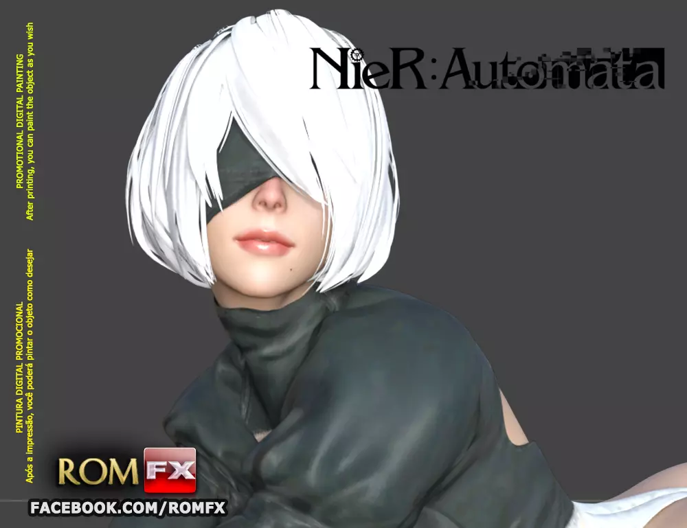Nier Automata Android Yorha Sexy - Figure Printable 3D print model_0