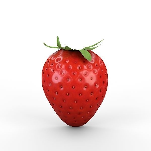 Strawberry Half 3D model_1